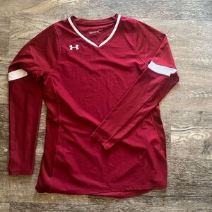 Under Armour Maroon Long Sleeve Top